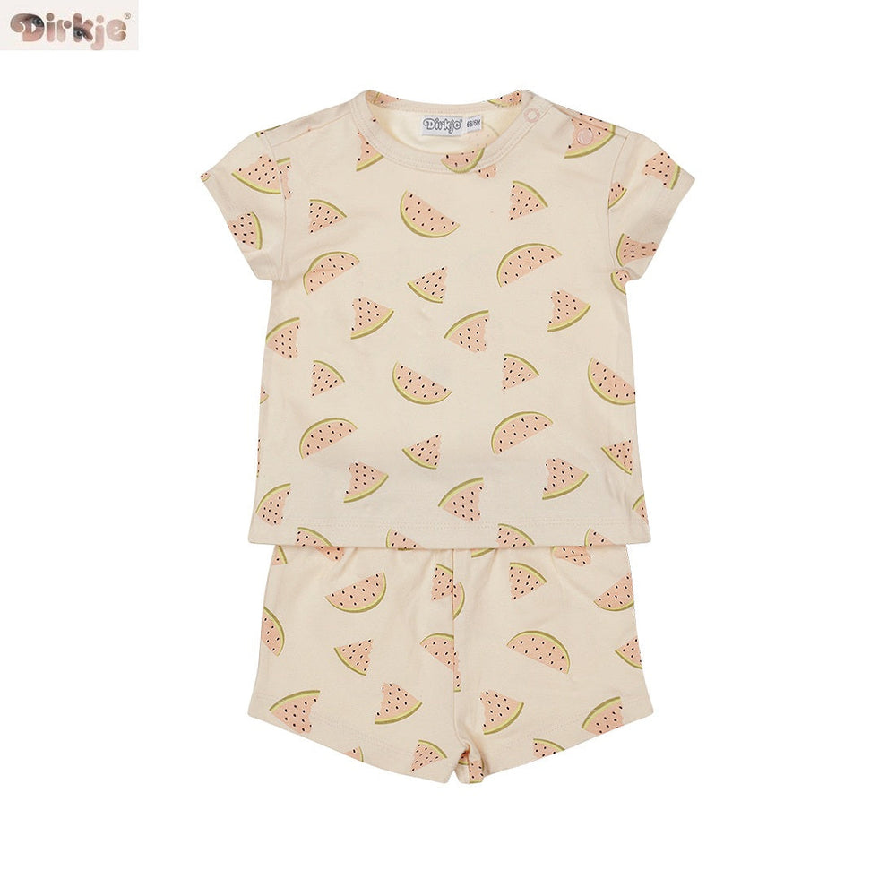 Short-Sleeve Pyjama Set — Light Pink