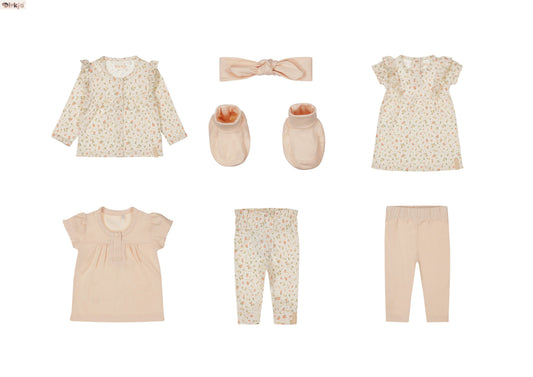 Baby Girls Organic Cotton Separates Set — Multicolour
