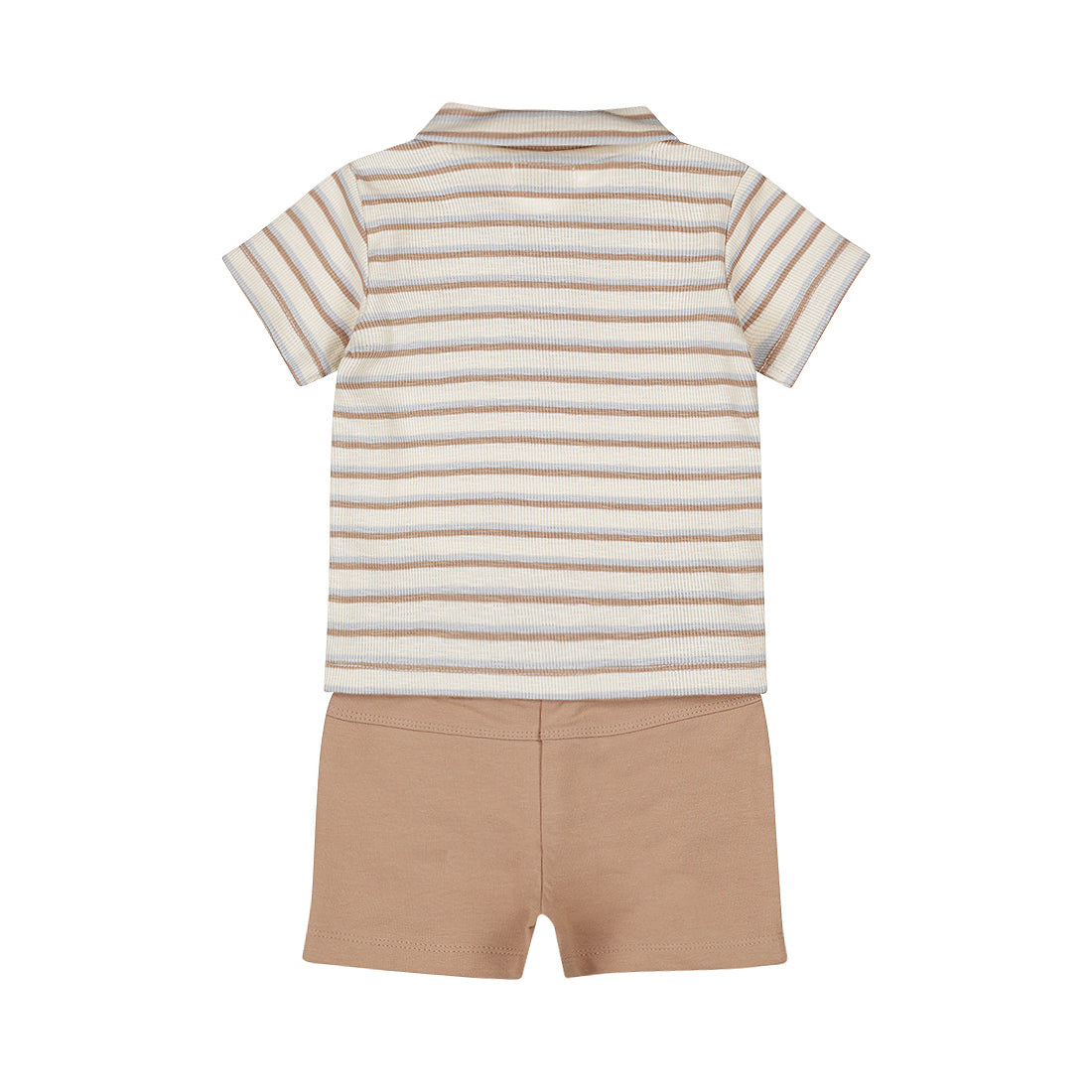 2-Piece Baby Bodysuit Set Short Sleeve — Brown