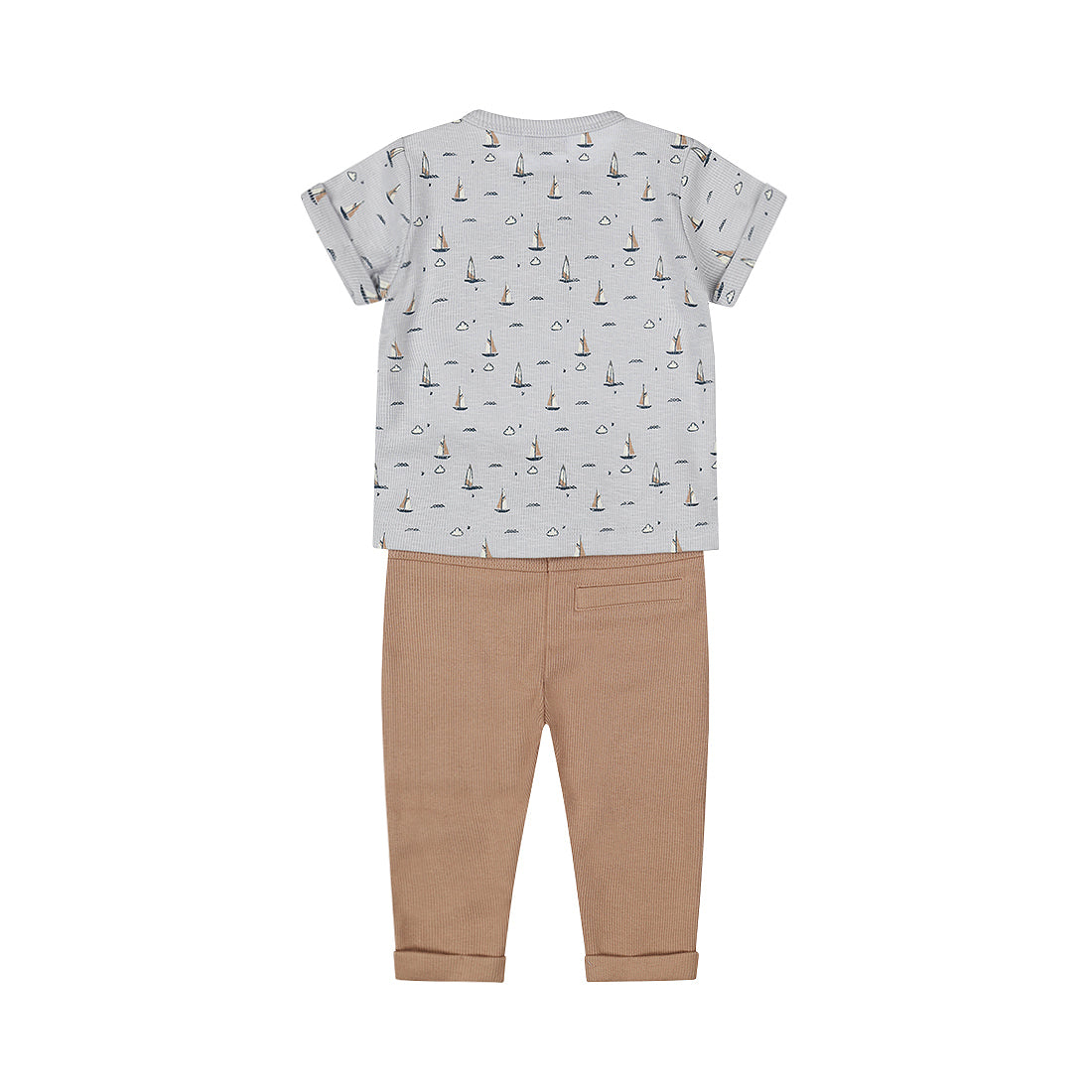 2-Piece Baby Bodysuit Set Short Sleeve — Light Blue