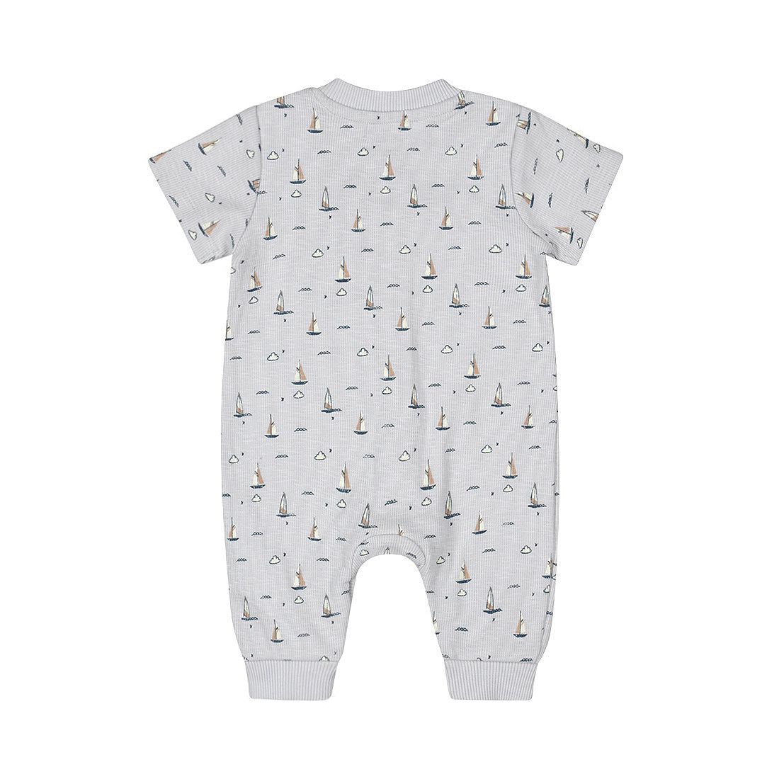Baby Bodysuit Short Sleeve — Light Blue