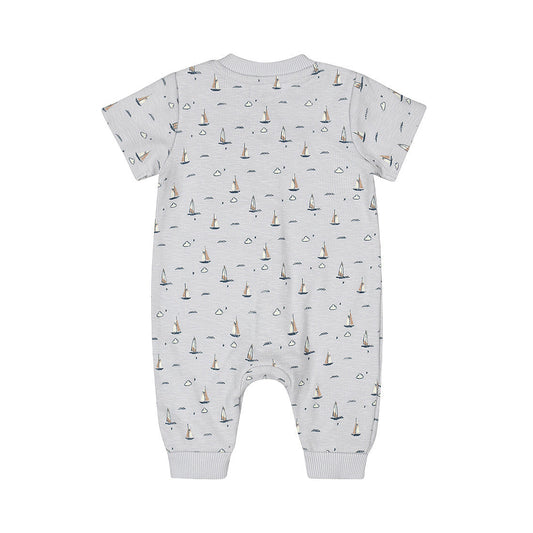 Baby Bodysuit Short Sleeve — Light Blue