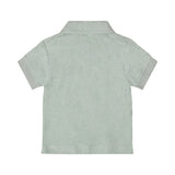 Kids Short-Sleeve Polo Shirt — Faded Green
