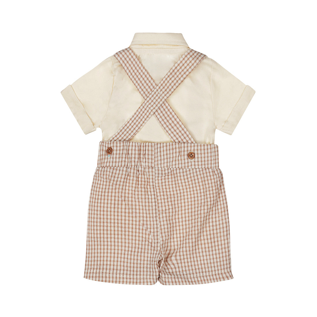 Kids 2-Piece Set Short Sleeve — Off White