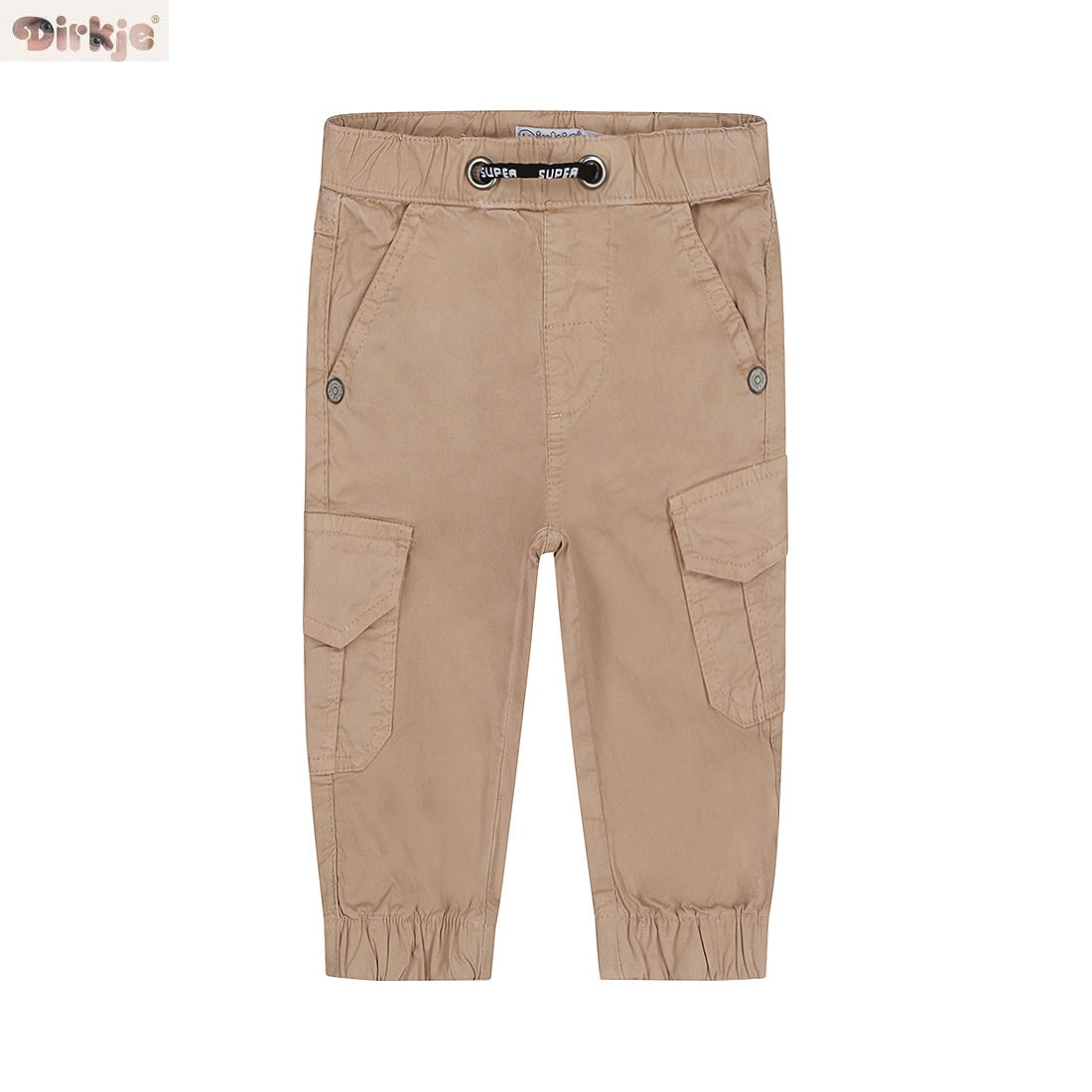 Kids Loose Fit Trousers — Brown