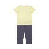 2-Piece Baby Bodysuit Set Short Sleeve — Light Yellow