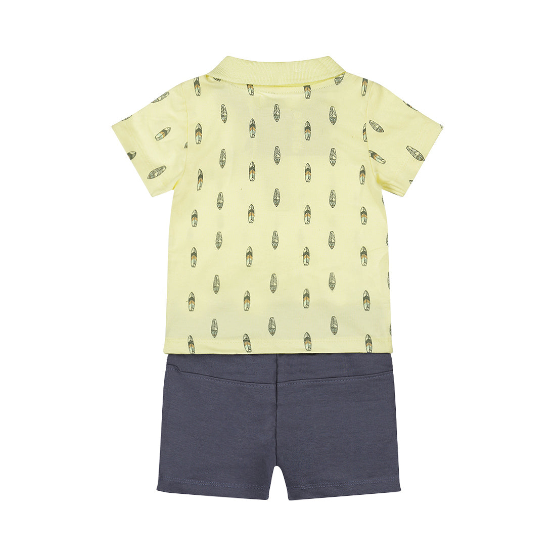 2-Piece Baby Bodysuit Set Short Sleeve — Light Yellow