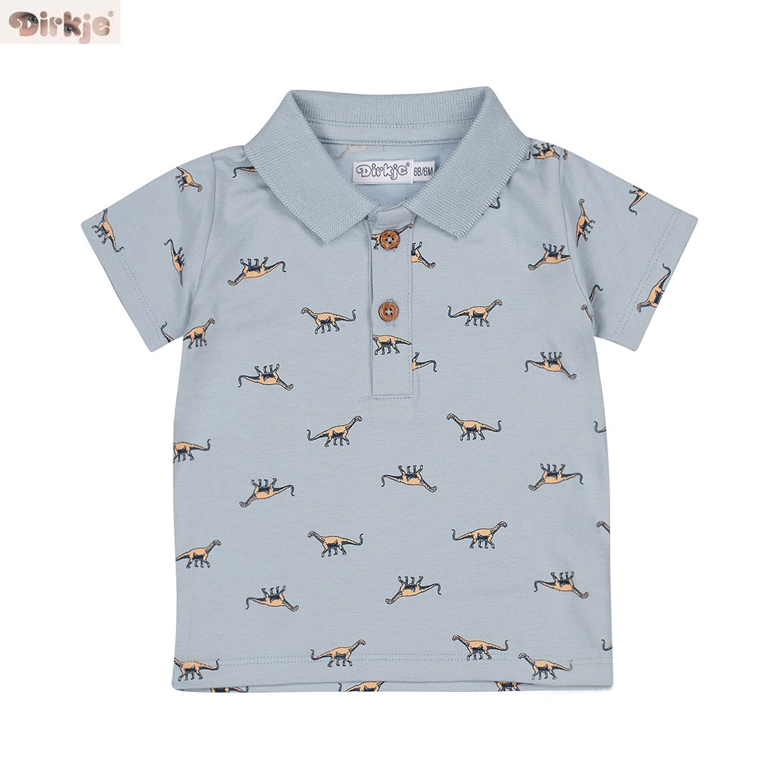 Kids Short-Sleeve Polo Shirt — Light Blue