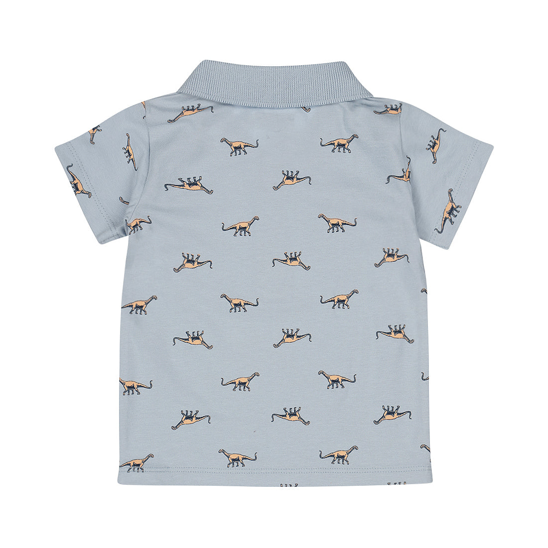 Kids Short-Sleeve Polo Shirt — Light Blue