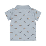 Kids Short-Sleeve Polo Shirt — Light Blue