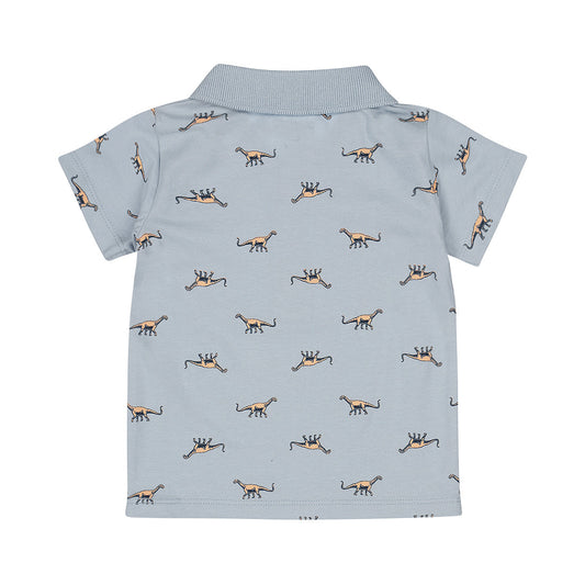Kids Short-Sleeve Polo Shirt — Light Blue