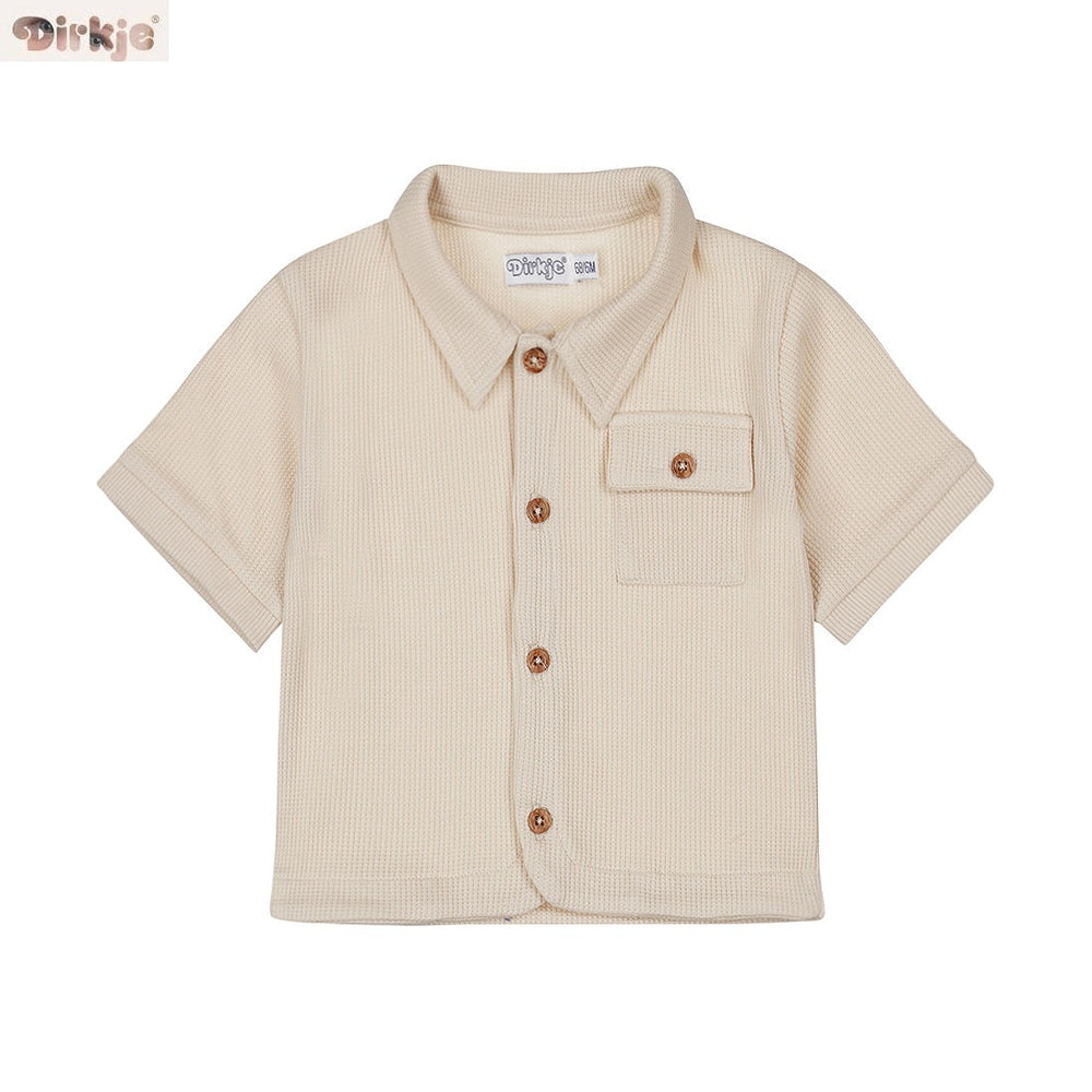 Kids Short-Sleeve Blouse — Sand