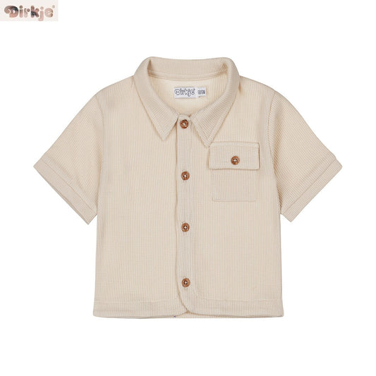 Kids Short-Sleeve Blouse — Sand