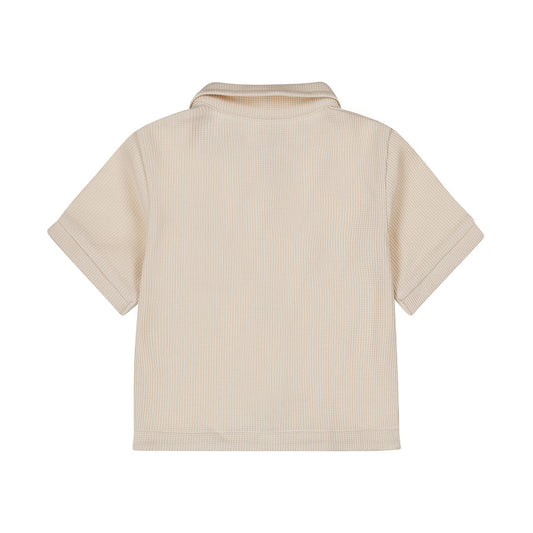 Kids Short-Sleeve Blouse — Sand