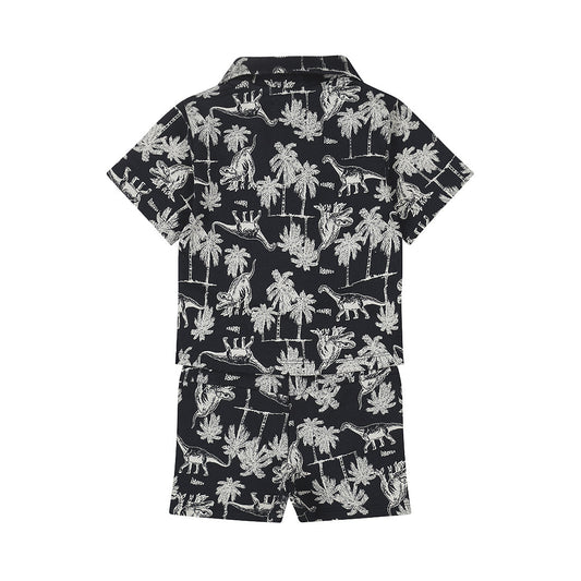 2-Piece Set Short Sleeve — Navy