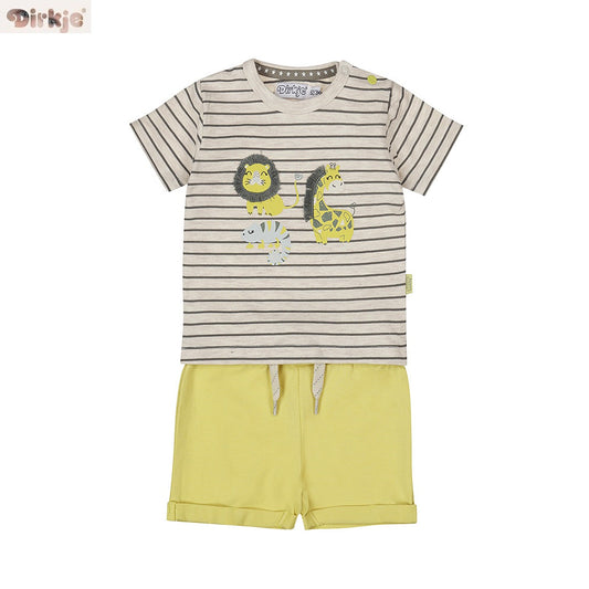 Baby 2-Piece Bodysuit Set — Light Yellow