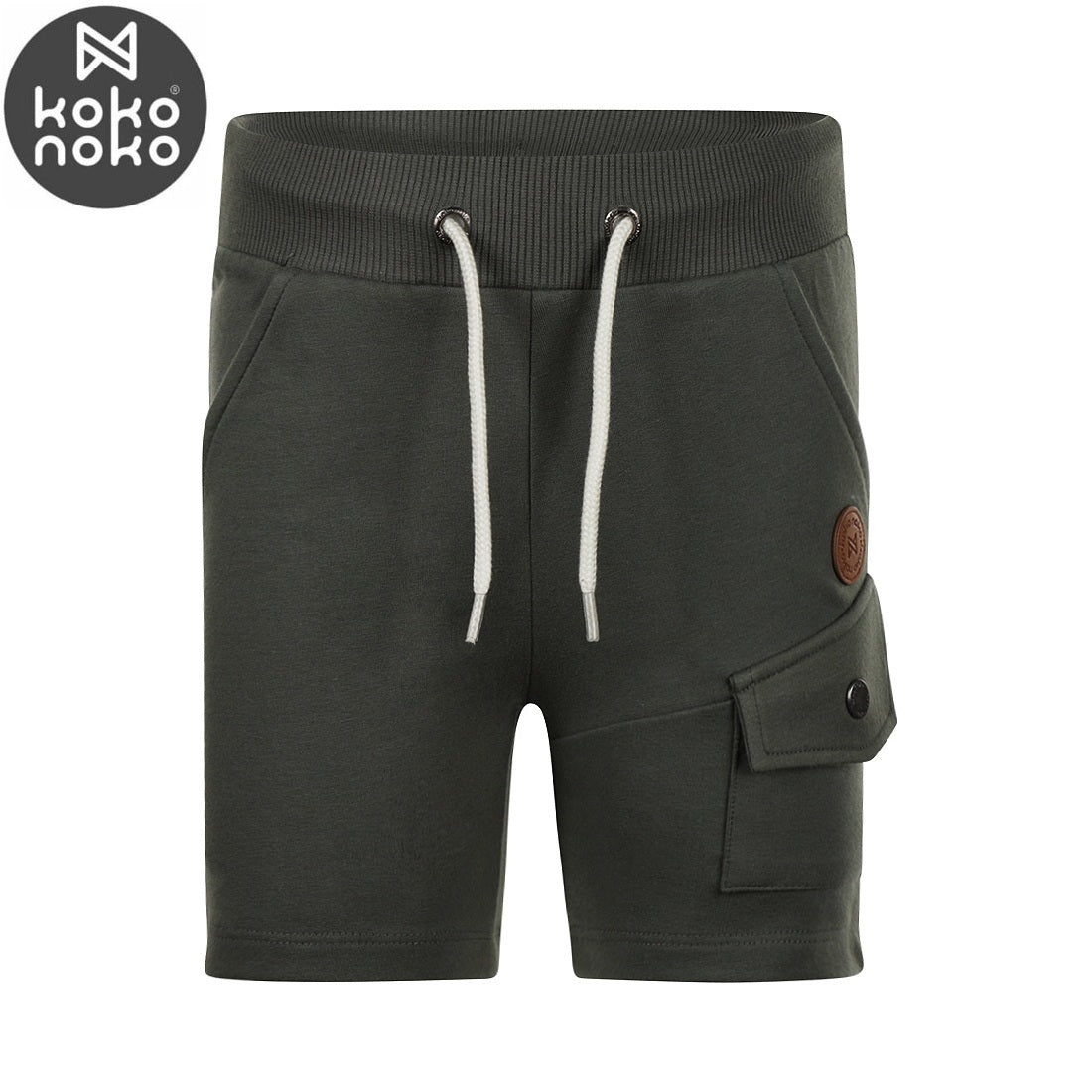 Kids Jogging Shorts – Faded Green