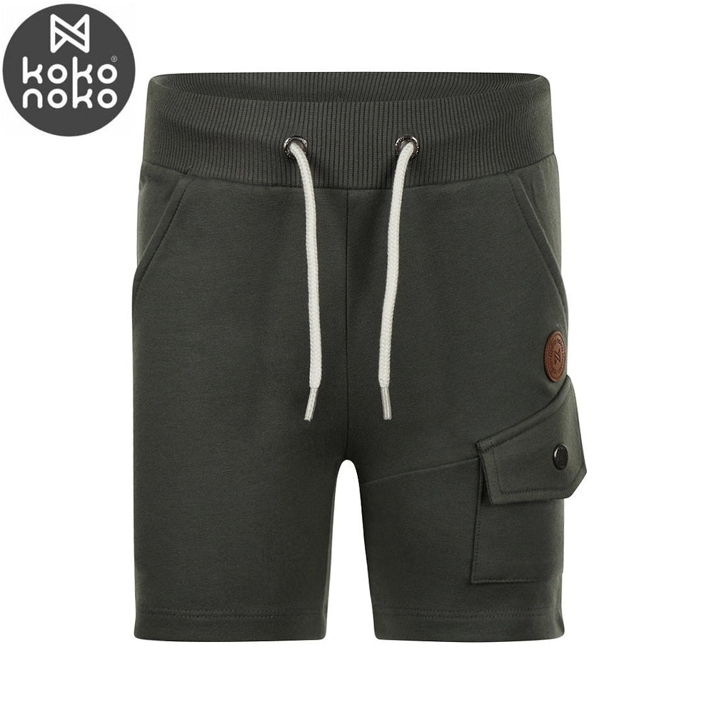Kids Jogging Shorts – Faded Green