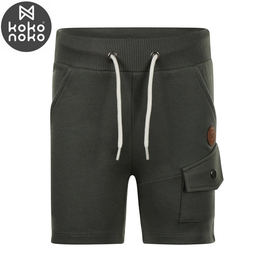 Kids Jogging Shorts – Faded Green