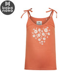 Kids Strappy Top – Rusty Orange