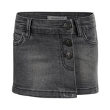 Kids Grey Denim Skort
