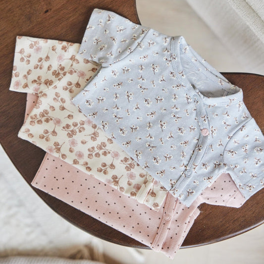 Baby Body 3-Pack Short Sleeve – Multi Colour | Organic Cotton