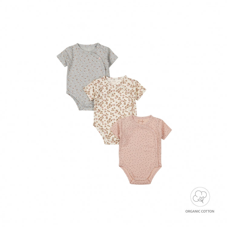 Baby Body 3-Pack Short Sleeve – Multi Colour | Organic Cotton