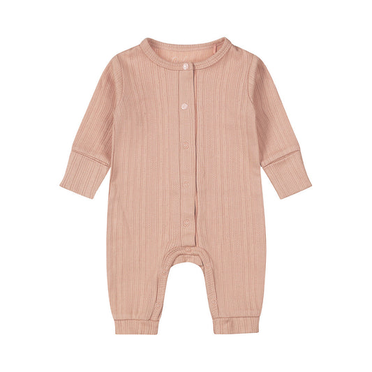 Baby Girl 1-Piece Babysuit – Dusty Pink | Organic Cotton