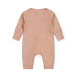 Baby Girl 1-Piece Babysuit – Dusty Pink | Organic Cotton