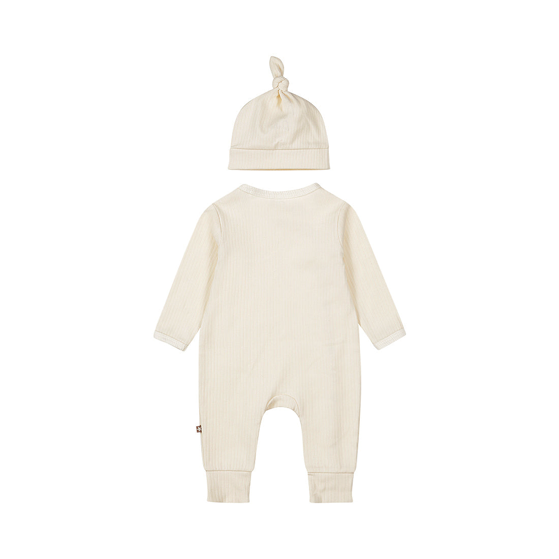 Baby 1-Piece Babysuit + Hat – Off White | Organic Cotton