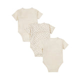 Baby 2-Layer Body 3-Pack Short Sleeve – Off White | Organic Cotton