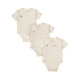Baby 2-Layer Body 3-Pack Short Sleeve – Off White | Organic Cotton