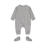 Baby 1-Piece Babysuit + Booties – Light Faded Blue | Organic Cotton