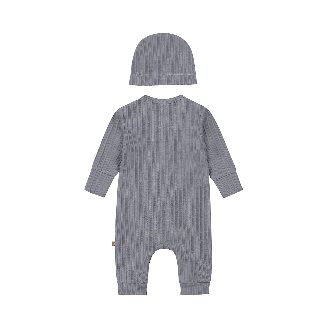 Baby 1-Piece Babysuit + Hat – Faded Blue | Organic Cotton