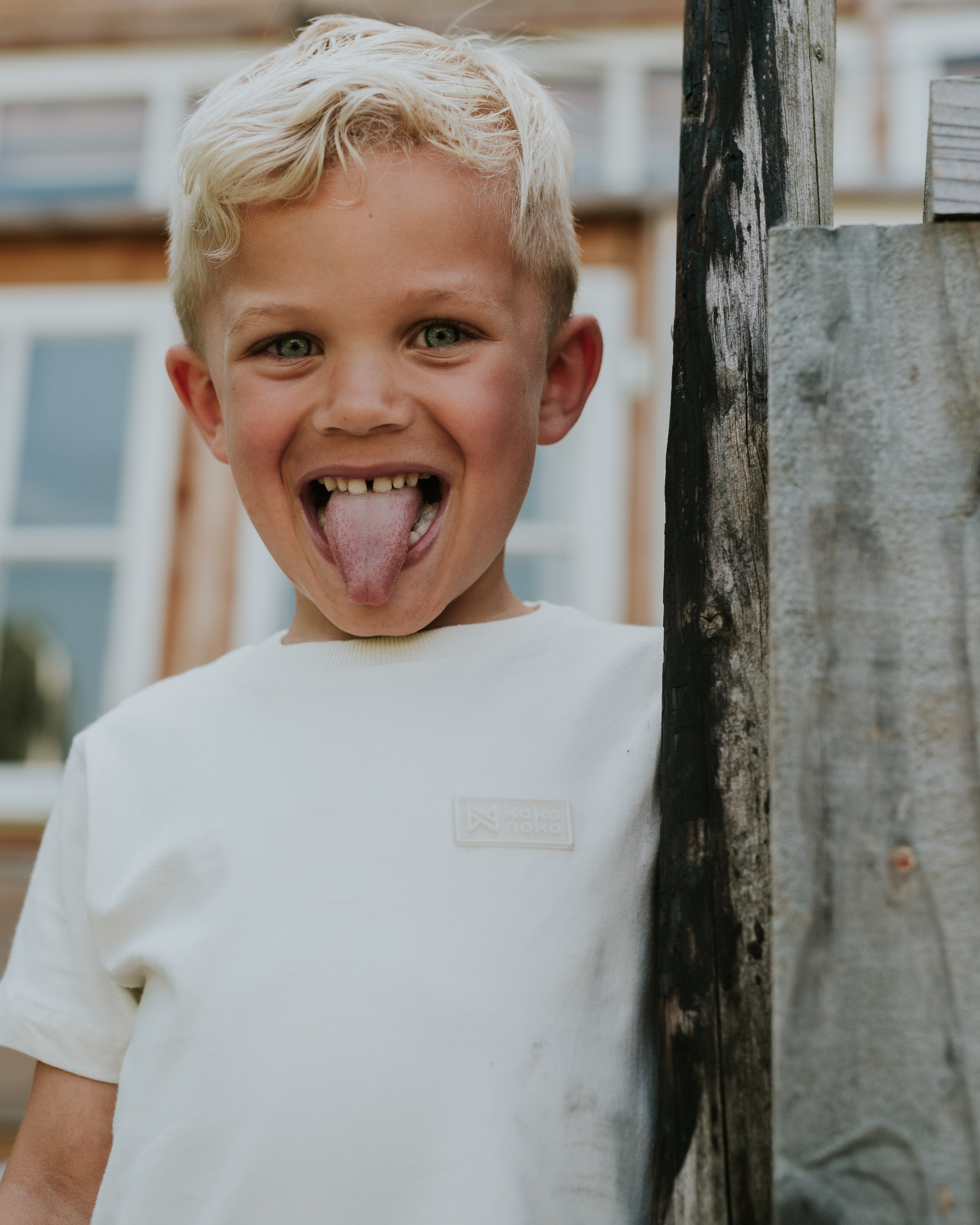 Boys Short Sleeve T-Shirt – Off White
