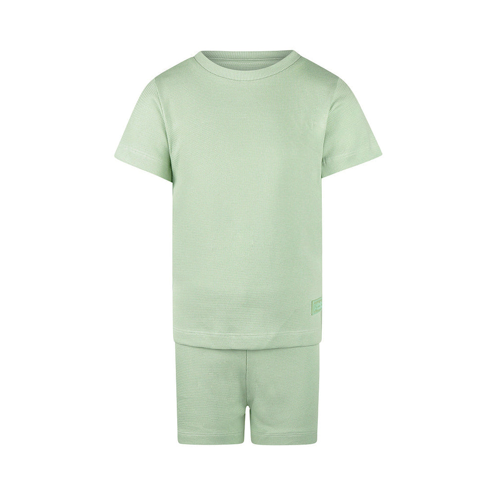 Girls Pyjamas Short Set – Faded Green