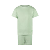 Girls Pyjamas Short Set – Faded Green