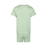 Girls Pyjamas Short Set – Faded Green