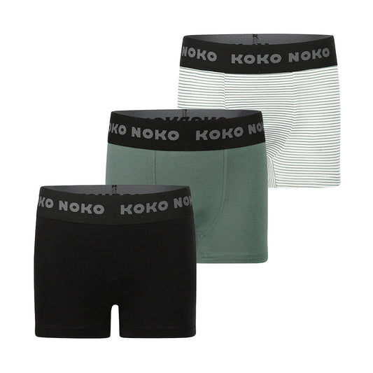 Girls 3-Pack Boxershorts – Dark Green