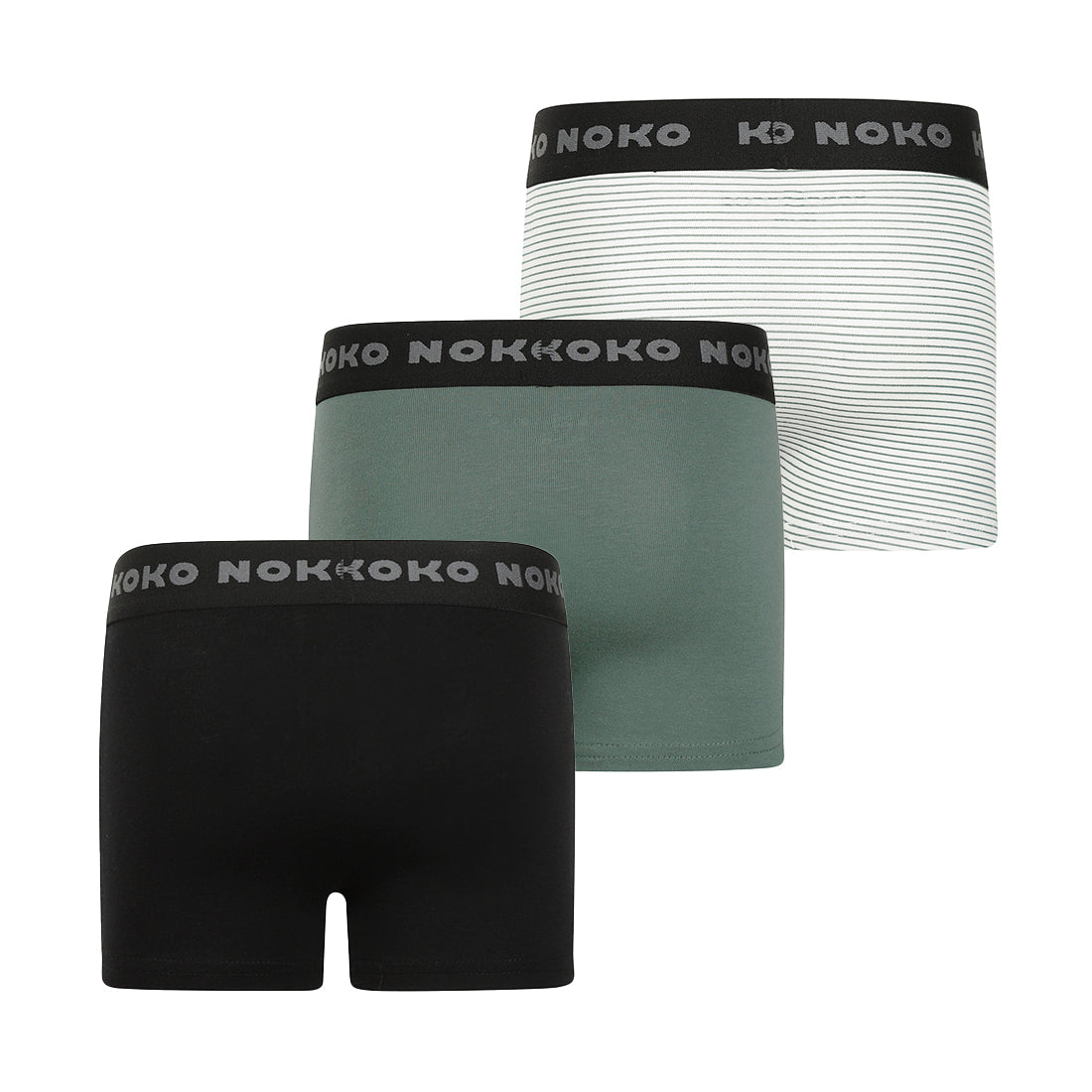 Girls 3-Pack Boxershorts – Dark Green