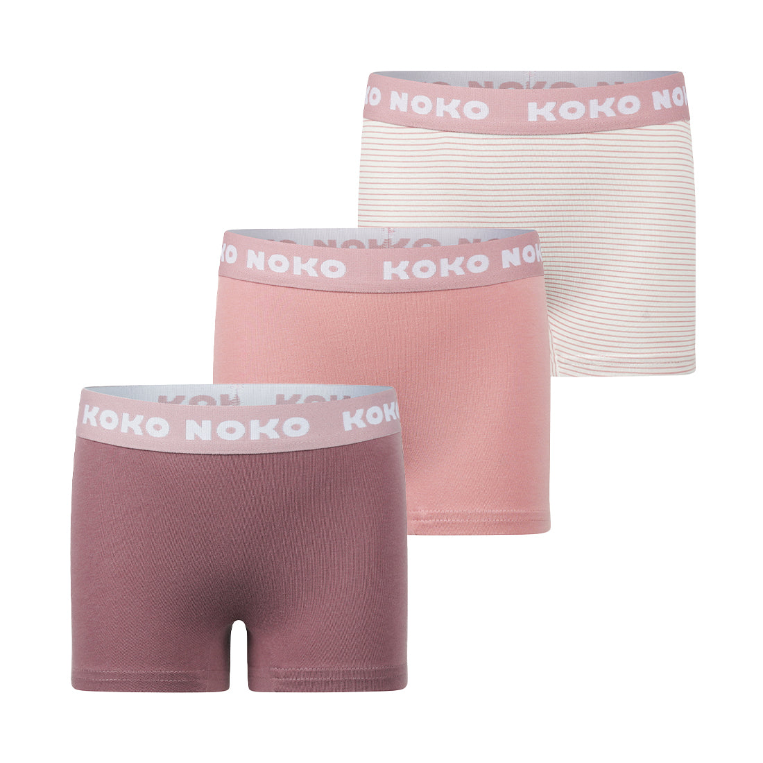 Girls 3-Pack Boxershorts – Dusty Pink