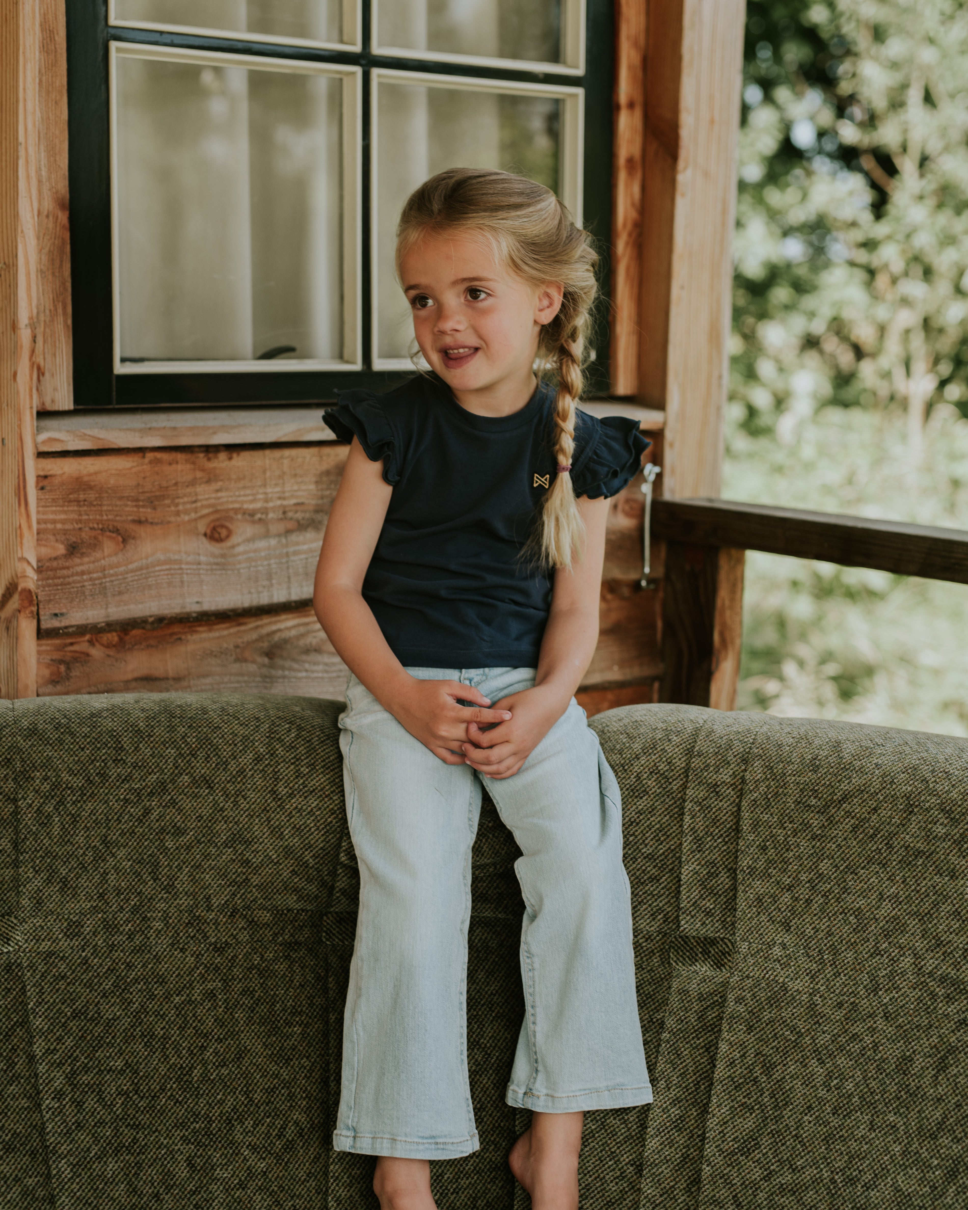 Kids Wide Leg Jeans – Blue