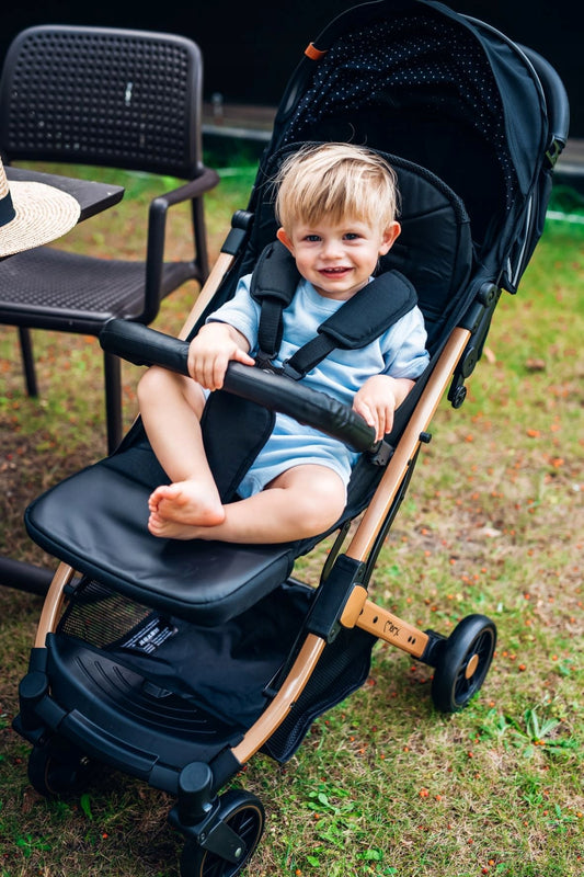 MoMi ESTELLE stroller gray-gold
