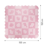 MoMi ZAWI Puzzle mat pink (150x150 cm)