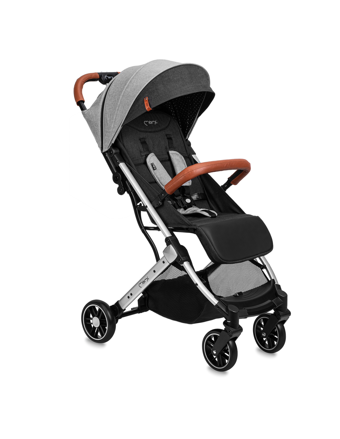 MoMi ESTELLE LIGHT stroller black-silver