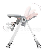 MoMi LUXURIA baby high chair pink