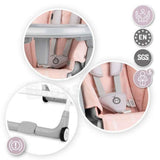 MoMi LUXURIA baby high chair pink