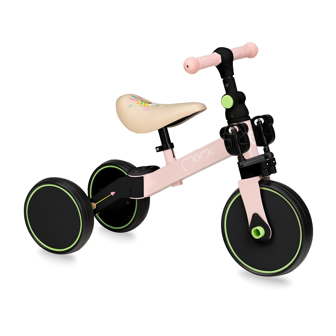 MoMi LORIS 4in1 ride-on bike pink