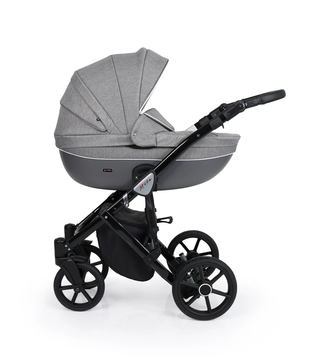 MILA 8 JEANS GRAFIT +BASE+CARSEAT+CARRYCOT+BAG