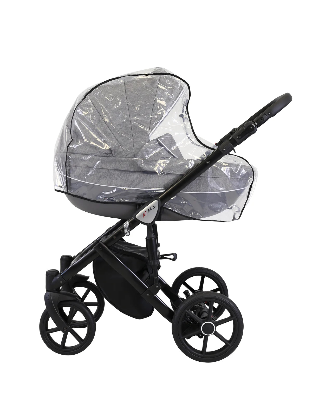 MILA 8 JEANS GRAFIT +BASE+CARSEAT+CARRYCOT+BAG